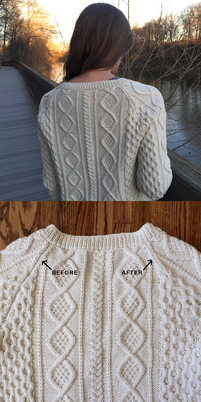 Basted knitting: Or, how (and why) to seam a seamless sweater - KT's Slow  Closet